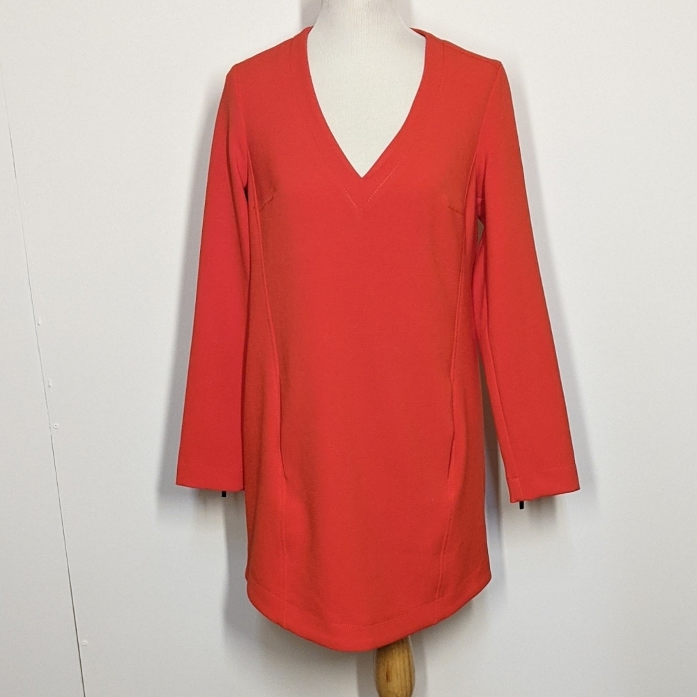 Rachel Roy V-Neck Red Shift Dress Sz 8